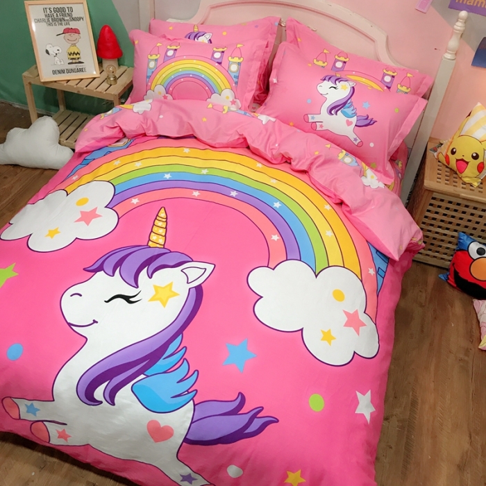 91家纺网 家纺一手货源 找家纺 金爱家 2021新款13070卡通全棉四件套 独家小马宝利