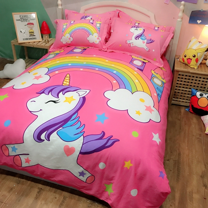 91家纺网 家纺一手货源 找家纺 金爱家 2021新款13070卡通全棉四件套 独家小马宝利