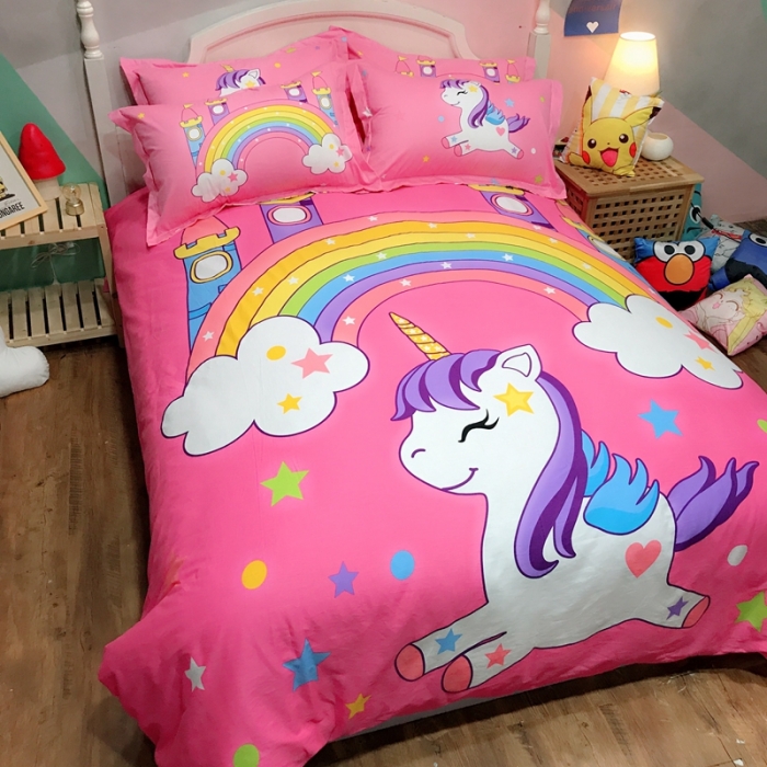 91家纺网 家纺一手货源 找家纺 金爱家 2021新款13070卡通全棉四件套 独家小马宝利