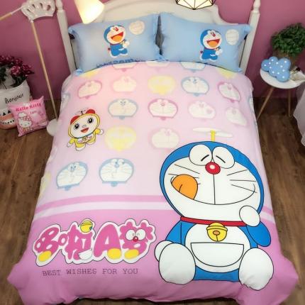 金爱家 2021新款13070卡通全棉四件套 馋嘴猫