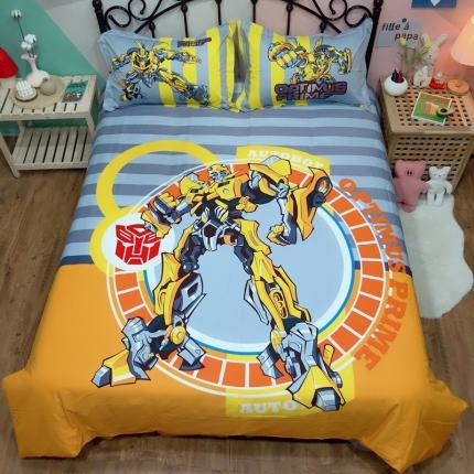 金爱家 2021新款13070卡通全棉四件套 大黄蜂