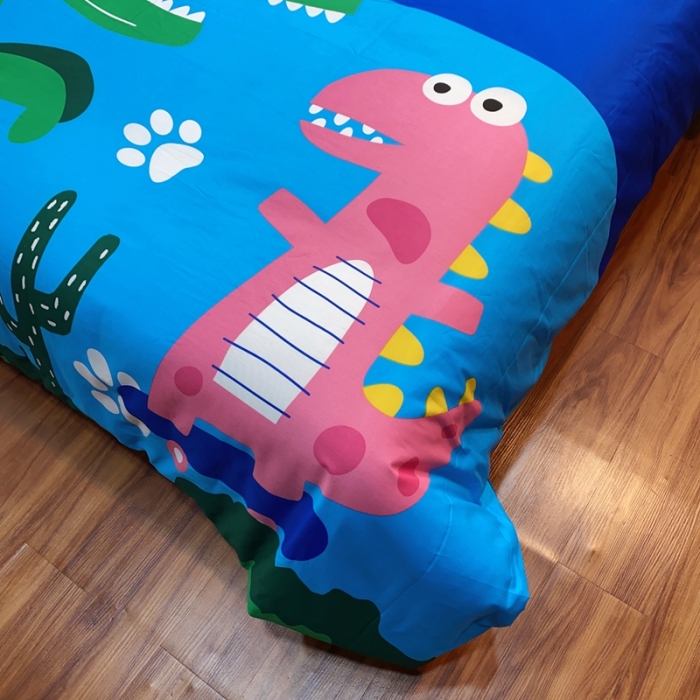 91家纺网 家纺一手货源 找家纺 金爱家 2021新款13070卡通全棉四件套 嗨皮萌宠