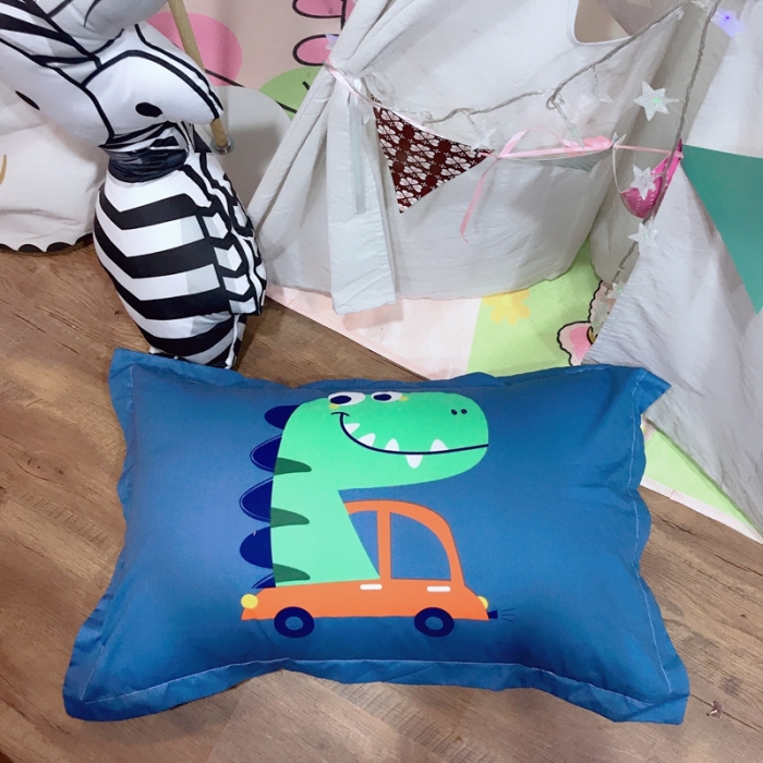 91家纺网 家纺一手货源 找家纺 金爱家 2021新款13070卡通全棉四件套 恐龙乐园