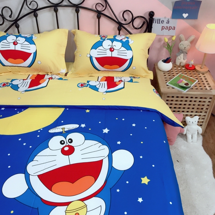 91家纺网 家纺一手货源 找家纺 金爱家 2021新款13070卡通全棉四件套 梦想成真