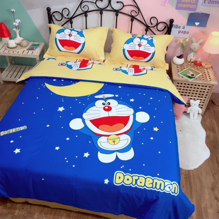 91家纺网 家纺一手货源 找家纺 金爱家 2021新款13070卡通全棉四件套 梦想成真