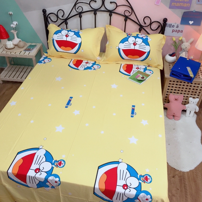 91家纺网 家纺一手货源 找家纺 金爱家 2021新款13070卡通全棉四件套 梦想成真