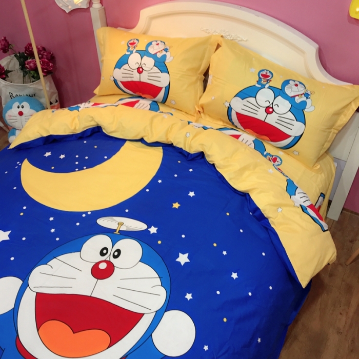 91家纺网 家纺一手货源 找家纺 金爱家 2021新款13070卡通全棉四件套 梦想成真