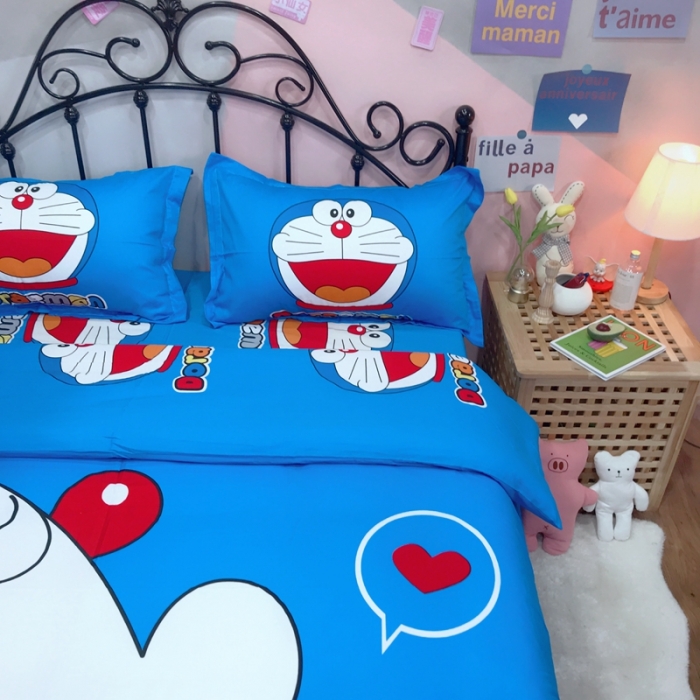 91家纺网 家纺一手货源 找家纺 金爱家 2021新款13070卡通全棉四件套 亲亲