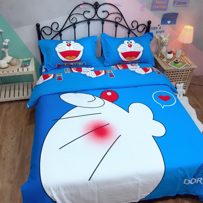 91家纺网 家纺一手货源 找家纺 金爱家 2021新款13070卡通全棉四件套 亲亲