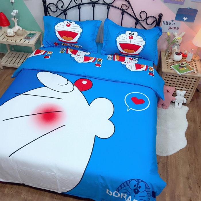 91家纺网 家纺一手货源 找家纺 金爱家 2021新款13070卡通全棉四件套 亲亲