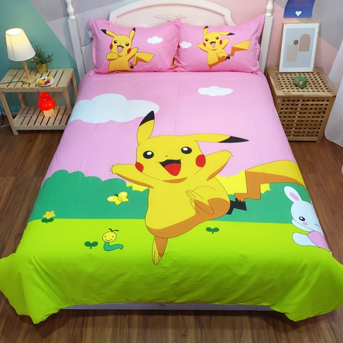 91家纺网 家纺一手货源 找家纺 金爱家 2021新款13070卡通全棉四件套 皮特伙伴