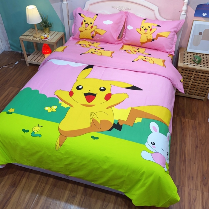 91家纺网 家纺一手货源 找家纺 金爱家 2021新款13070卡通全棉四件套 皮特伙伴