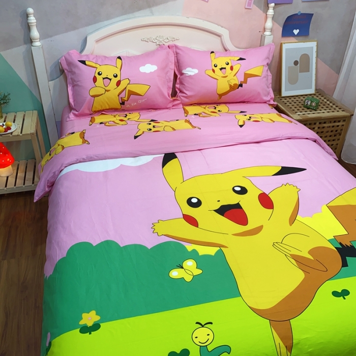 91家纺网 家纺一手货源 找家纺 金爱家 2021新款13070卡通全棉四件套 皮特伙伴