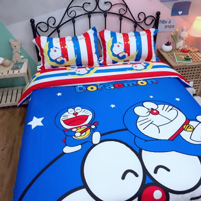 91家纺网 家纺一手货源 找家纺 金爱家 2021新款13070卡通全棉四件套 贪睡