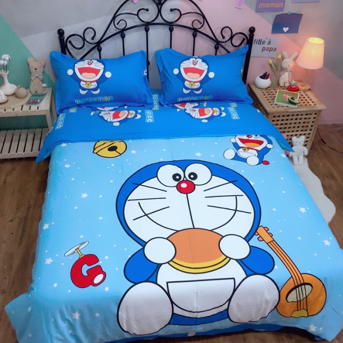 91家纺网 家纺一手货源 找家纺 金爱家 2021新款13070卡通全棉四件套 铜锣烧