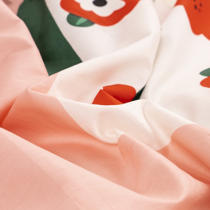 91家纺网 家纺一手货源 找家纺 金爱家 2021新款13372卡通全棉四件套 大红帽