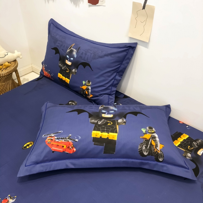 91家纺网 家纺一手货源 找家纺 金爱家 2021新款13372卡通全棉四件套 蝙蝠侠