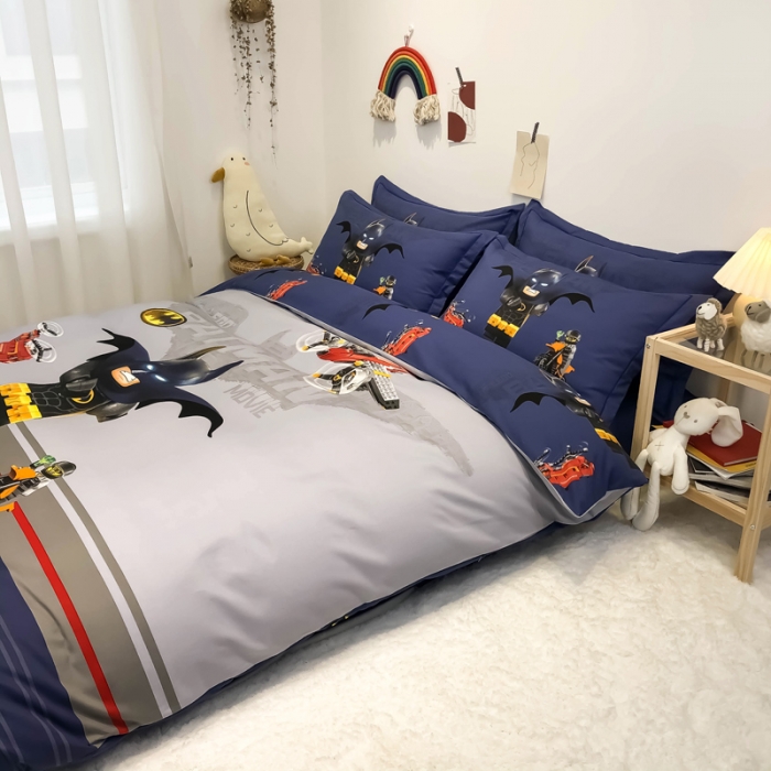 91家纺网 家纺一手货源 找家纺 金爱家 2021新款13372卡通全棉四件套 蝙蝠侠