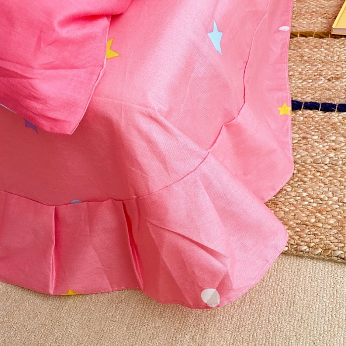 91家纺网 家纺一手货源 找家纺 金爱家 2021新款13372卡通全棉四件套 独家彩虹小马