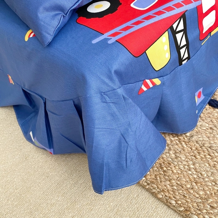 91家纺网 家纺一手货源 找家纺 金爱家 2021新款13372卡通全棉四件套 独家工程车