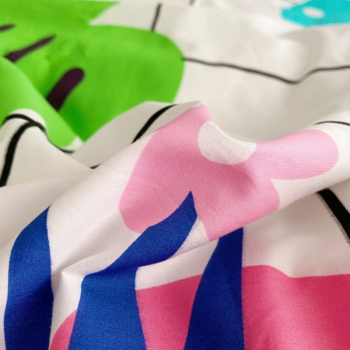 91家纺网 家纺一手货源 找家纺 金爱家 2021新款13372卡通全棉四件套 独家恐龙森林白