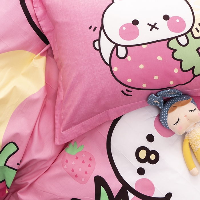 91家纺网 家纺一手货源 找家纺 金爱家 2021新款13372卡通全棉四件套 米奇