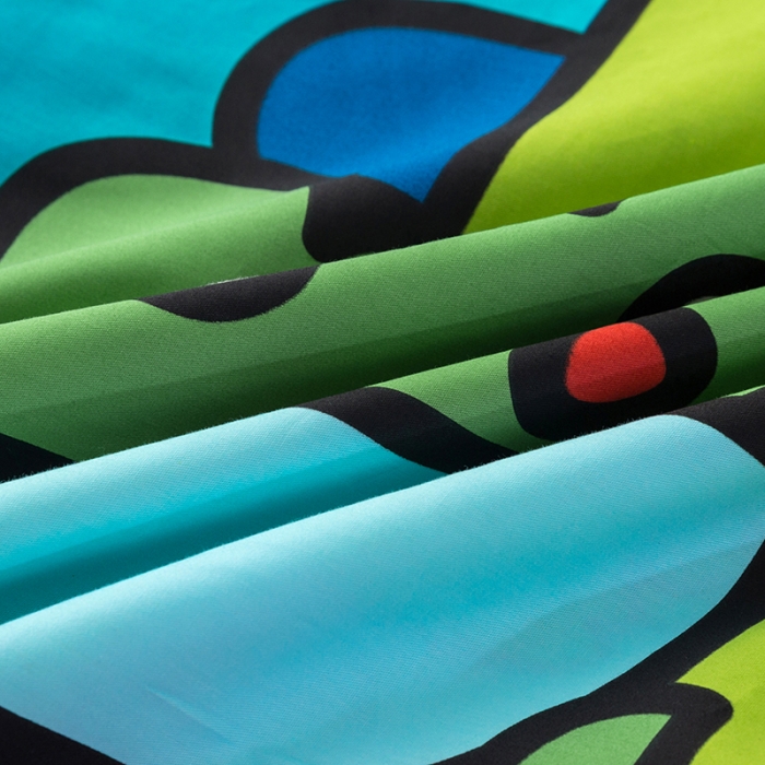 91家纺网 家纺一手货源 找家纺 金爱家 2021新款13372卡通全棉四件套 贪吃龙