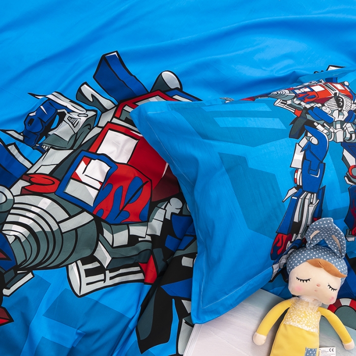 91家纺网 家纺一手货源 找家纺 金爱家 2021新款13372卡通全棉四件套 新变形金刚