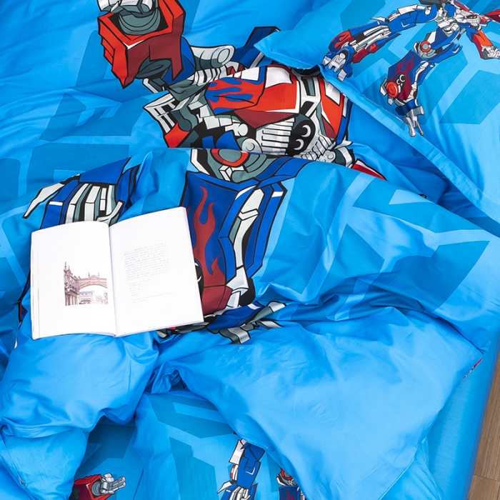 91家纺网 家纺一手货源 找家纺 金爱家 2021新款13372卡通全棉四件套 新变形金刚