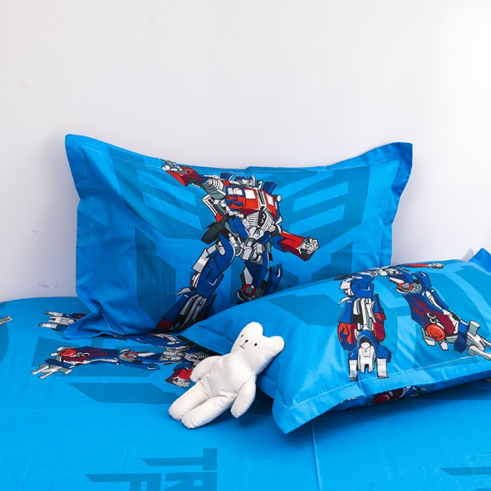 91家纺网 家纺一手货源 找家纺 金爱家 2021新款13372卡通全棉四件套 新变形金刚