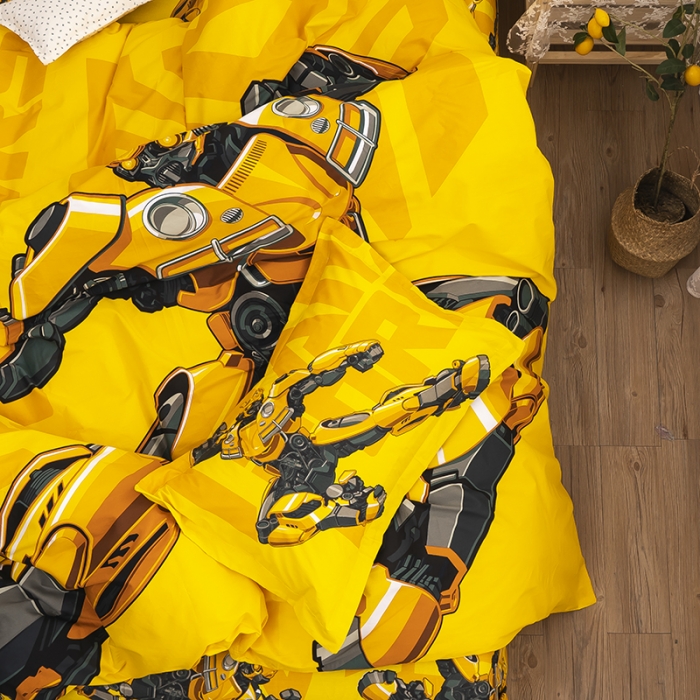 91家纺网 家纺一手货源 找家纺 金爱家 2021新款13372卡通全棉四件套 新大黄蜂