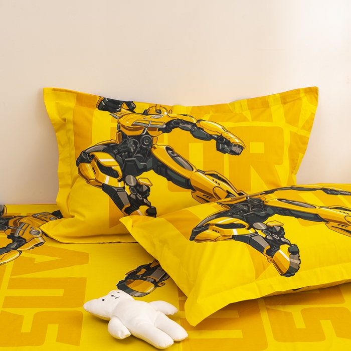 91家纺网 家纺一手货源 找家纺 金爱家 2021新款13372卡通全棉四件套 新大黄蜂