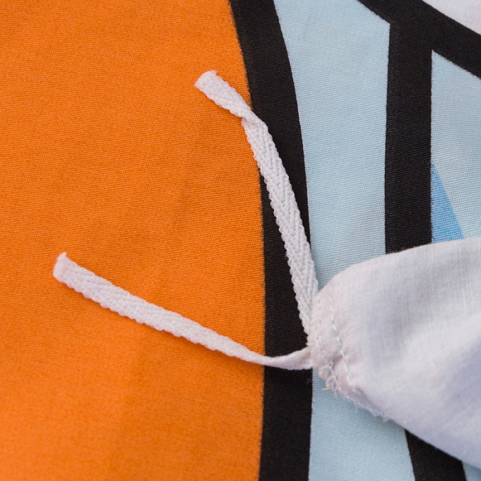 91家纺网 家纺一手货源 找家纺 金爱家 2021新款13372卡通全棉四件套 阳光橙