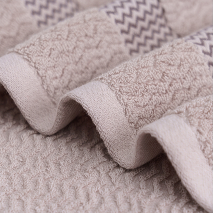 91家纺网 家纺一手货源 找家纺 （总）朴尔 2021新款全棉32股波浪纹系列毛巾浴巾