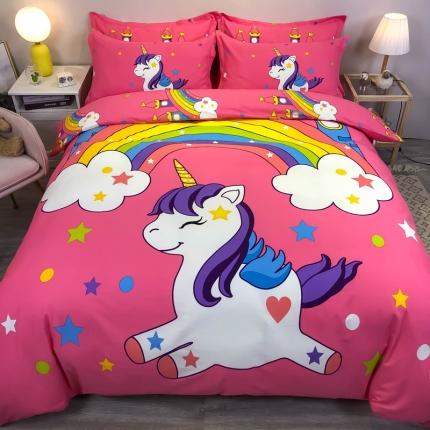 91家纺网 家纺一手货源 找家纺 （总）金爱家  2021新款13372大版全棉卡通四件套