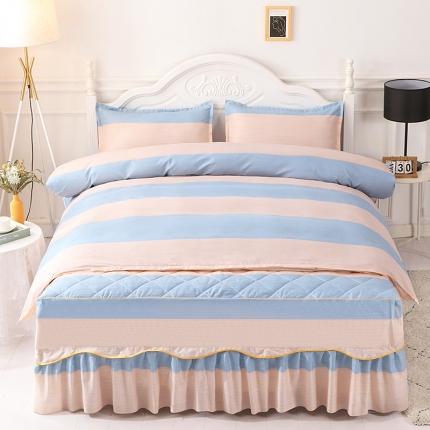 91家纺网 家纺一手货源 找家纺 （总）笠裙家纺 2024新款加棉夹棉床裙夹棉四件套