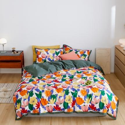 91家纺网 家纺一手货源 找家纺 （总）优然居 2021新款小边款小美风格四件套