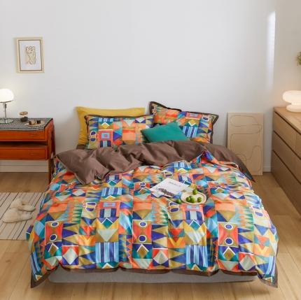 91家纺网 家纺一手货源 找家纺 （总）优然居 2021新款小边款小美风格四件套