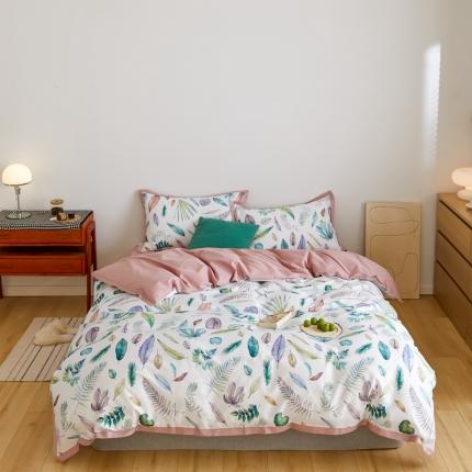 91家纺网 家纺一手货源 找家纺 （总）优然居 2021新款小边款小美风格四件套