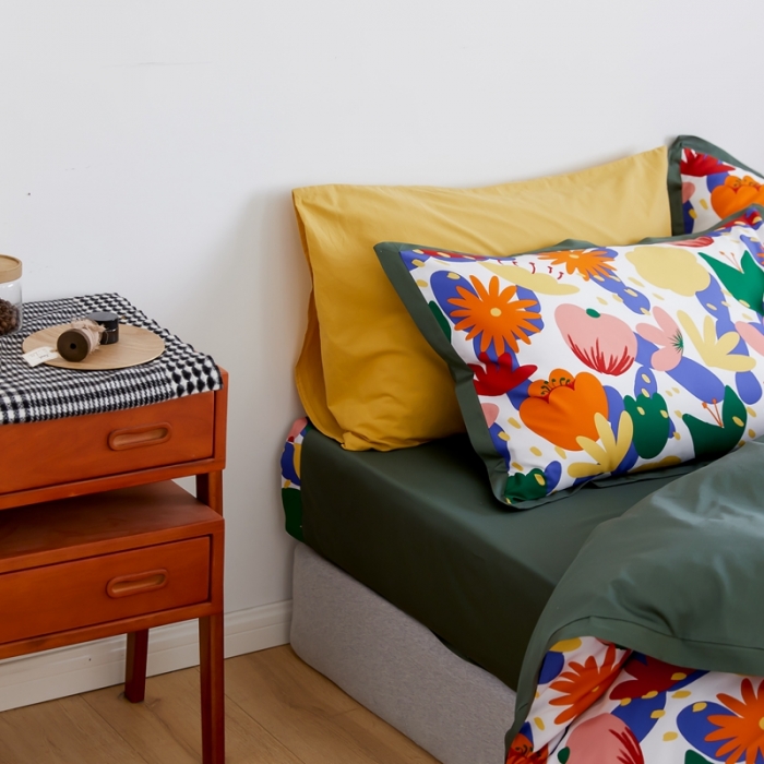 91家纺网 家纺一手货源 找家纺 （总）优然居 2021新款小边款小美风格四件套