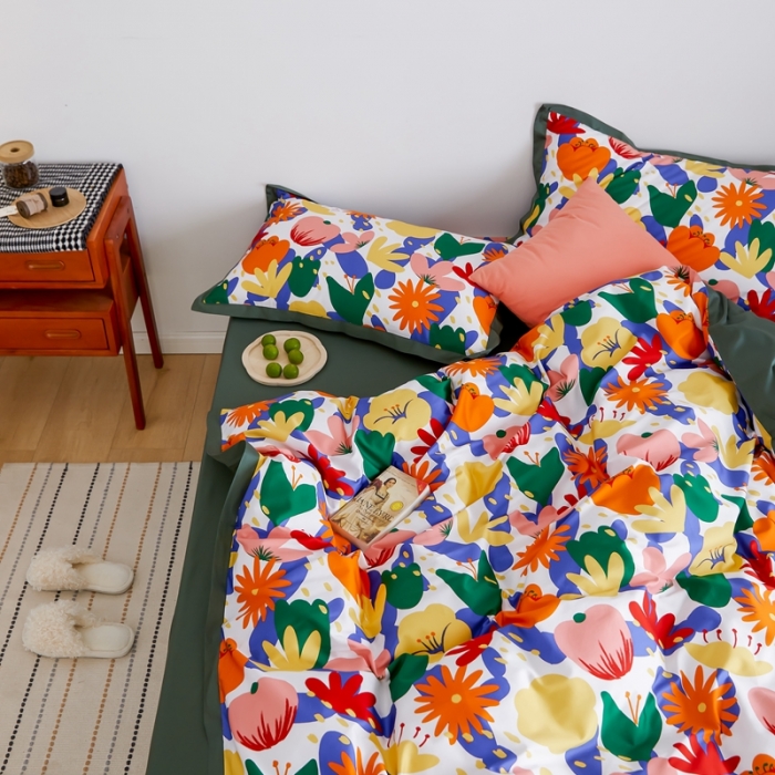 91家纺网 家纺一手货源 找家纺 （总）优然居 2021新款小边款小美风格四件套