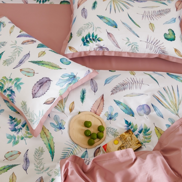 91家纺网 家纺一手货源 找家纺 优然居 2021新款小边款小美风格四件套 纽曼白