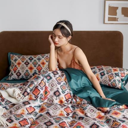 优然居 2021新款小边款小美风格四件套 瑞芙丽