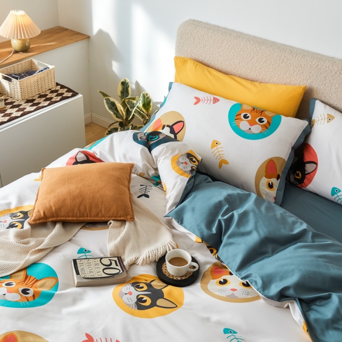 91家纺网 家纺一手货源 找家纺 （总）优然居 2021新款小边款INS风格四件套