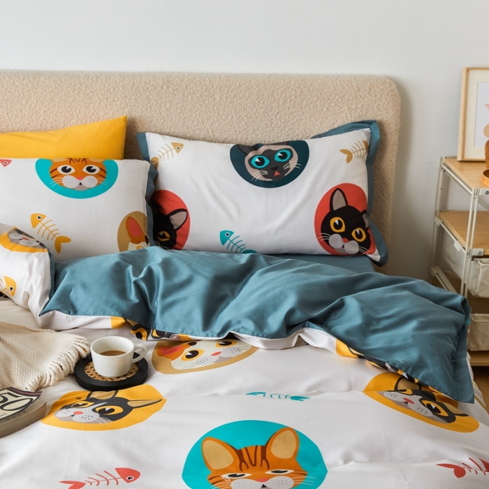 91家纺网 家纺一手货源 找家纺 （总）优然居 2021新款小边款INS风格四件套