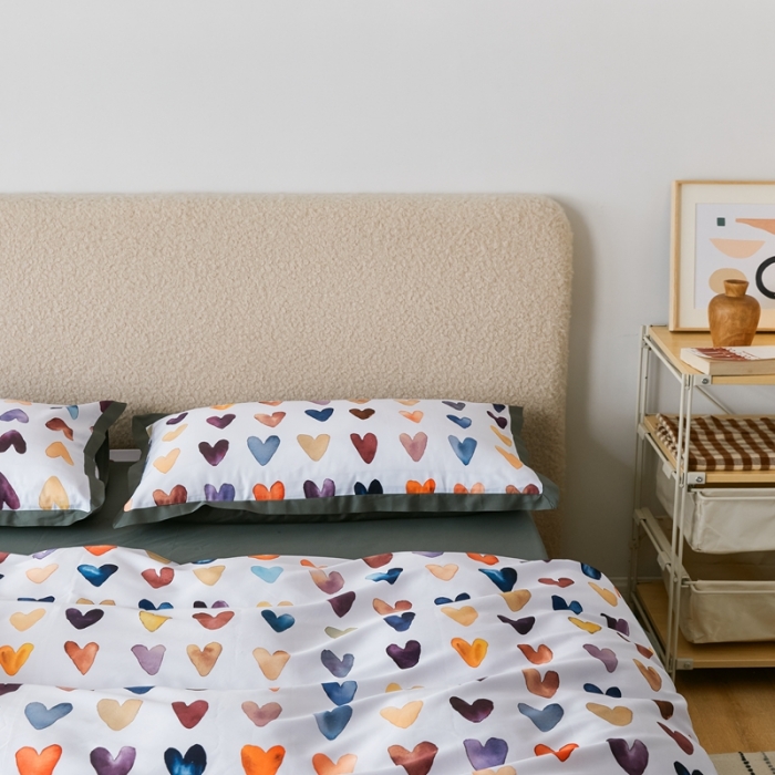 91家纺网 家纺一手货源 找家纺 优然居 2021新款小边款INS风格四件套 洛芙兰