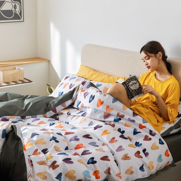 91家纺网 家纺一手货源 找家纺 优然居 2021新款小边款INS风格四件套 洛芙兰