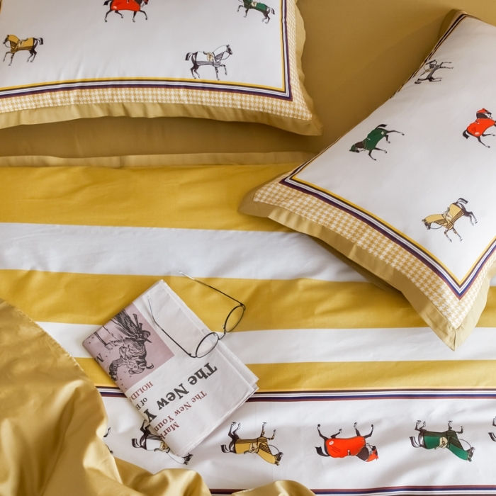 91家纺网 家纺一手货源 找家纺 （总）优然居 2021新款小边款轻奢风四件套