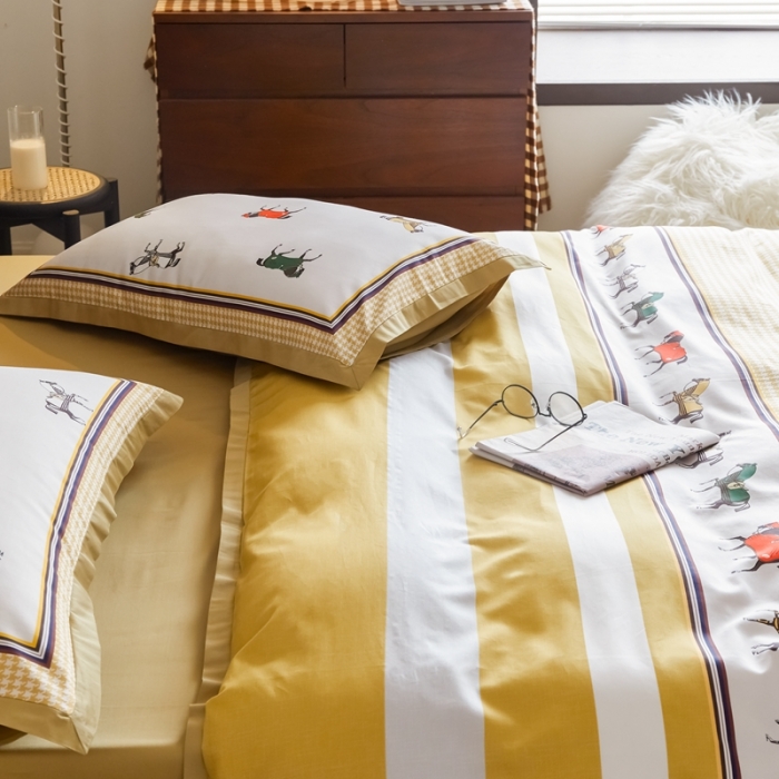 91家纺网 家纺一手货源 找家纺 （总）优然居 2021新款小边款轻奢风四件套