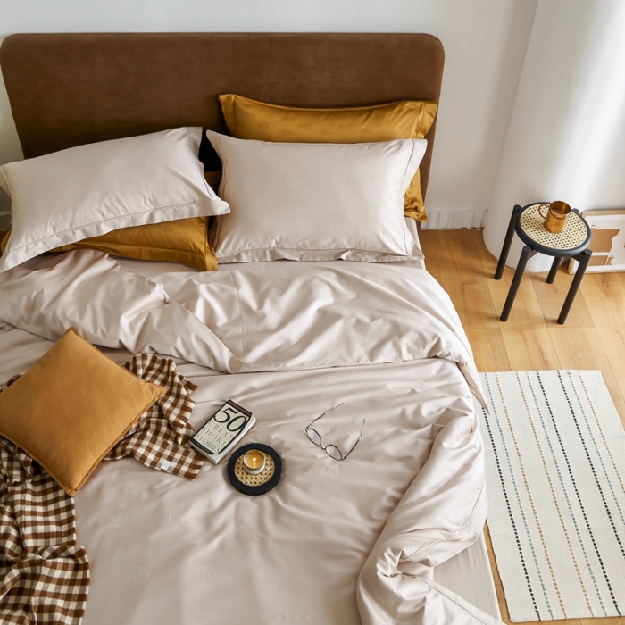 91家纺网 家纺一手货源 找家纺 优然居 2021新款提花四件套 卡布里埃